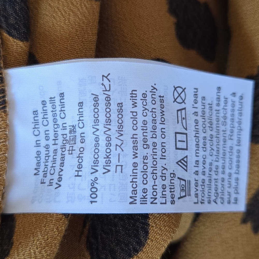 NEW Madewell Animal Sash-Tie Wrap Top in Painted Spots / Polka Dot Blouse - M - Picture 12 of 12